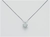 Collana Miluna Donna Miss Italia in Oro bianco Diamante CLD4103 - CLD4103